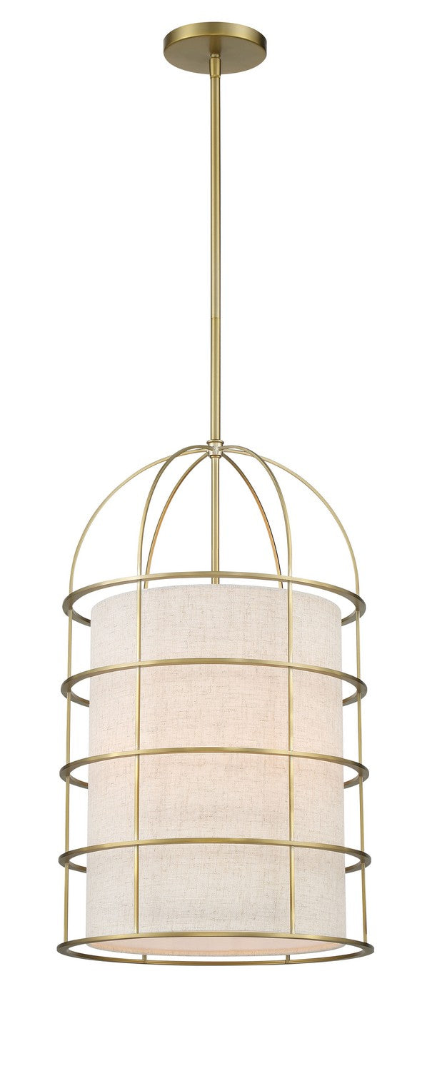 Minka-Lavery - 2154-695 - Four Light Pendant - Gateway Park - Soft Brass