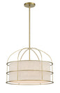 Minka-Lavery - 2155-695 - Five Light Pendant - Gateway Park - Soft Brass