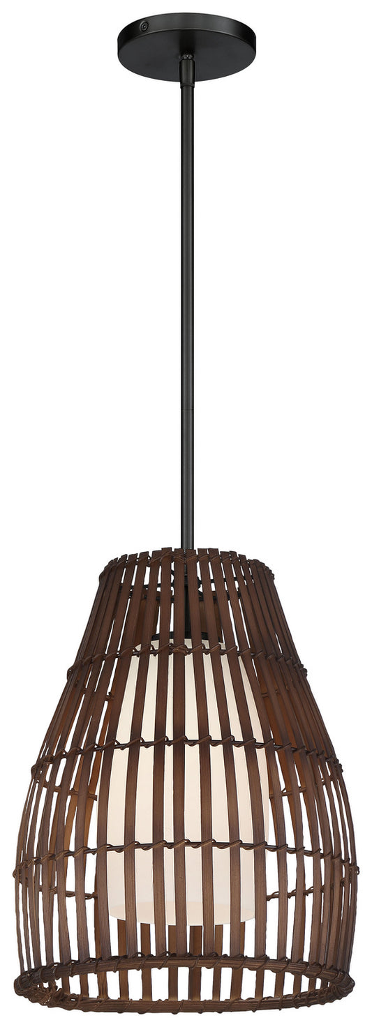 Minka-Lavery - 2161-66A - One Light Pendant - Brentwood Shore - Coal