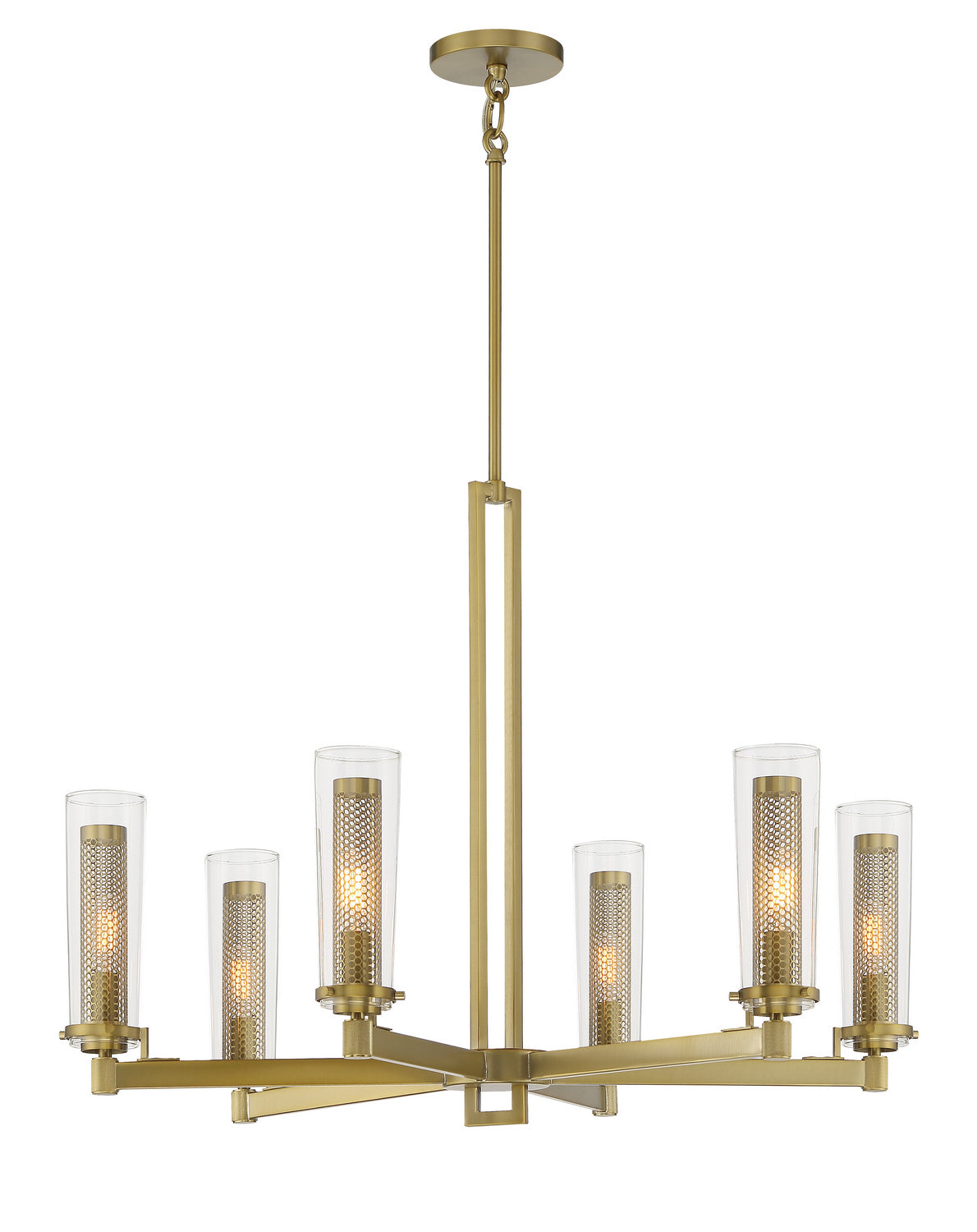 Minka-Lavery - 2186-695 - Six Light Chandelier - Emmerham - Soft Brass