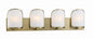 Minka-Lavery - 2454-695 - Four Light Bath - Bishop Crossing Bath - Soft Brass