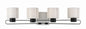 Minka-Lavery - 2464-691 - Four Light Bath - Waverly Plaza Bath - Coal With Brushed Nickel