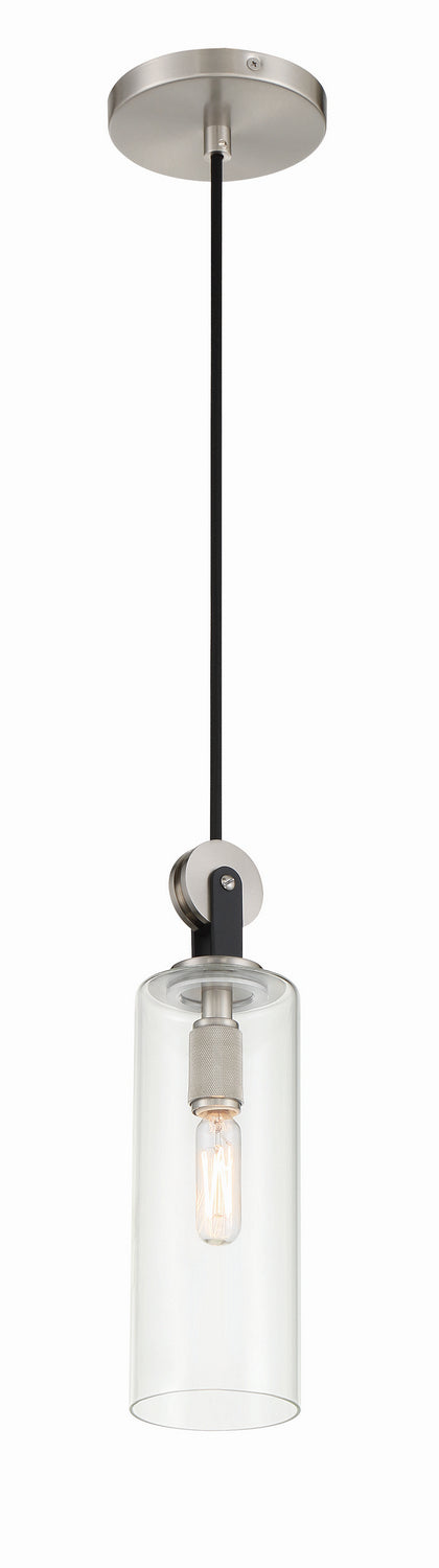 Minka-Lavery - 2890-691 - One Light Mini Pendant - Pullman Junction - Coal With Brushed Nickel