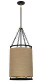 Minka-Lavery - 3864-726 - Four Light Pendant - Windward Passage - Coal And Soft Brass