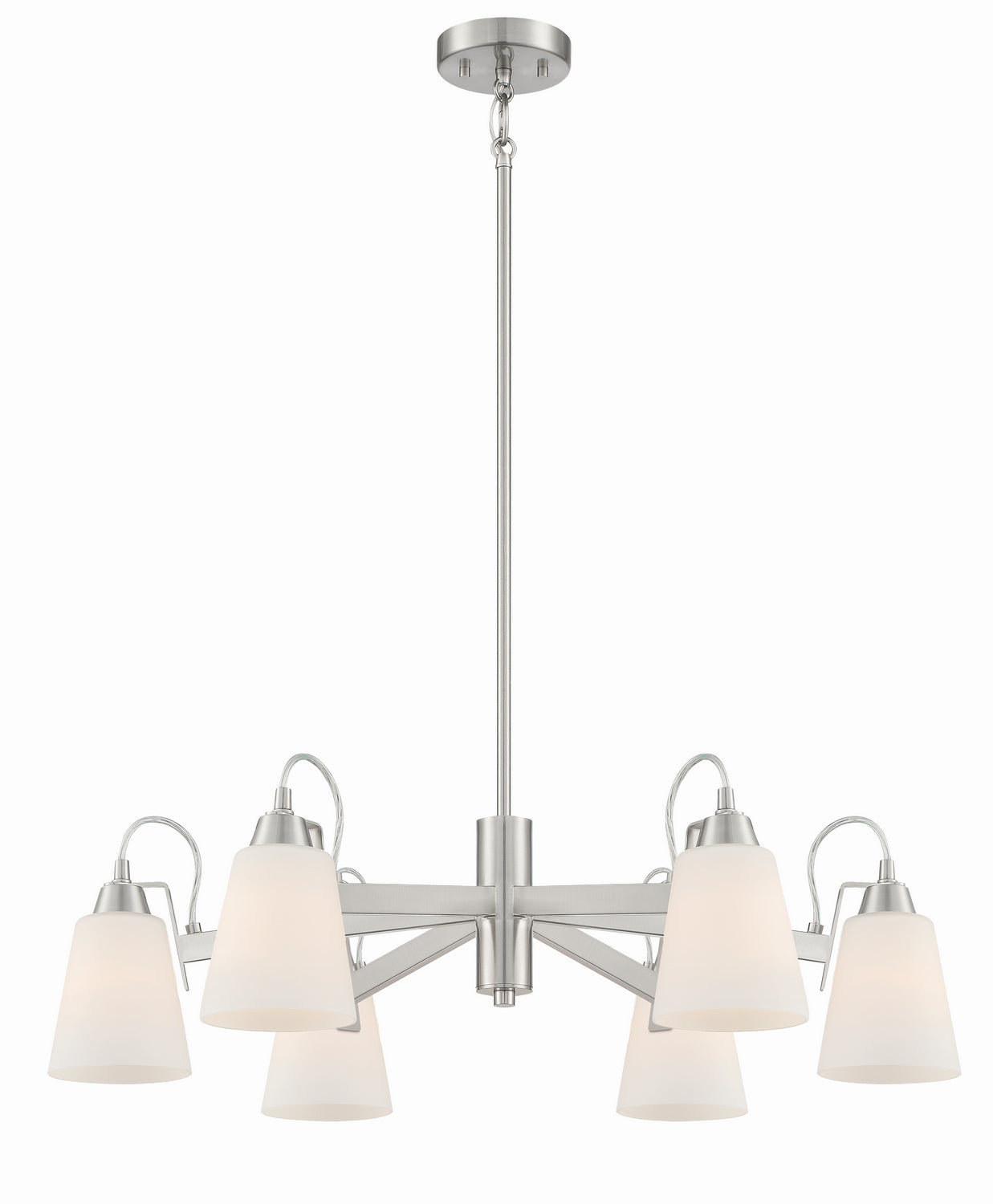 Minka-Lavery - 3996-84 - Six Light Chandelier - Beckonridge - Brushed Nickel