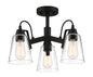 Minka-Lavery - 3997-66A - Three Light Semi Flush Mount - Beckonridge - Coal