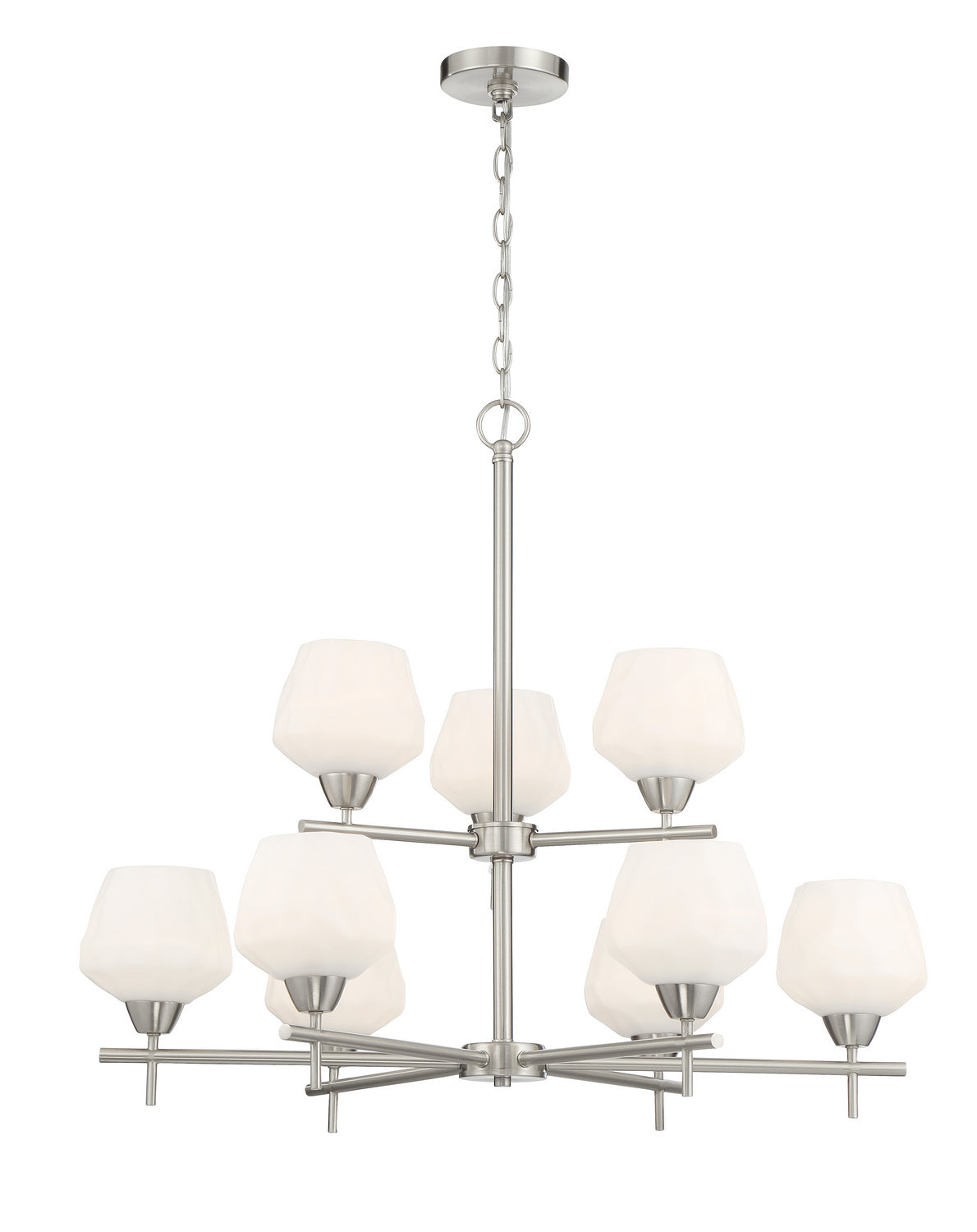 Minka-Lavery - 2179-84 - Nine Light Chandelier - Camrin - Brushed Nickel