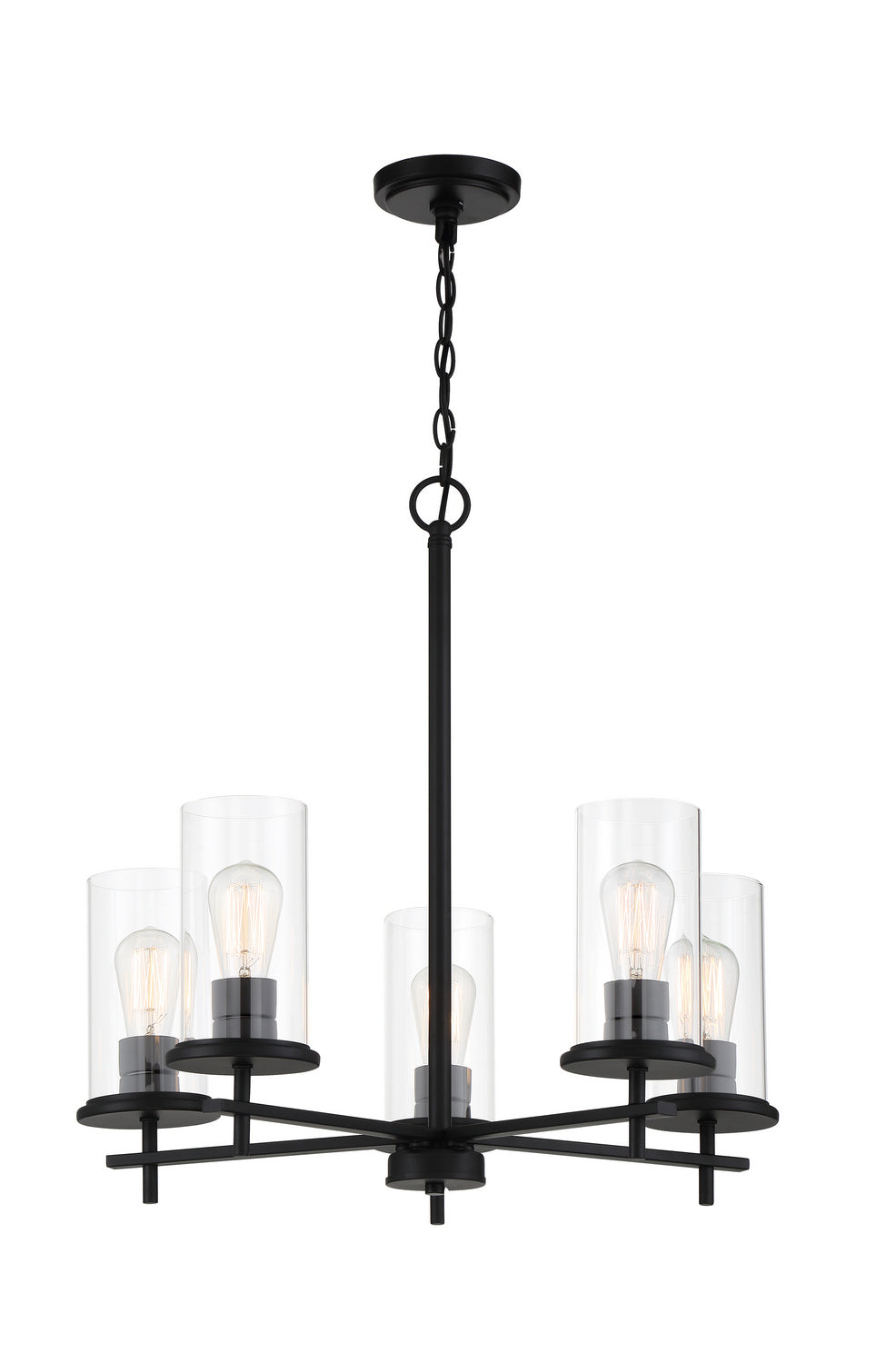 Minka-Lavery - 4095-66A - Five Light Chandelier - Haisley - Coal