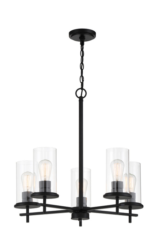 Minka-Lavery - 4095-66A - Five Light Chandelier - Haisley - Coal