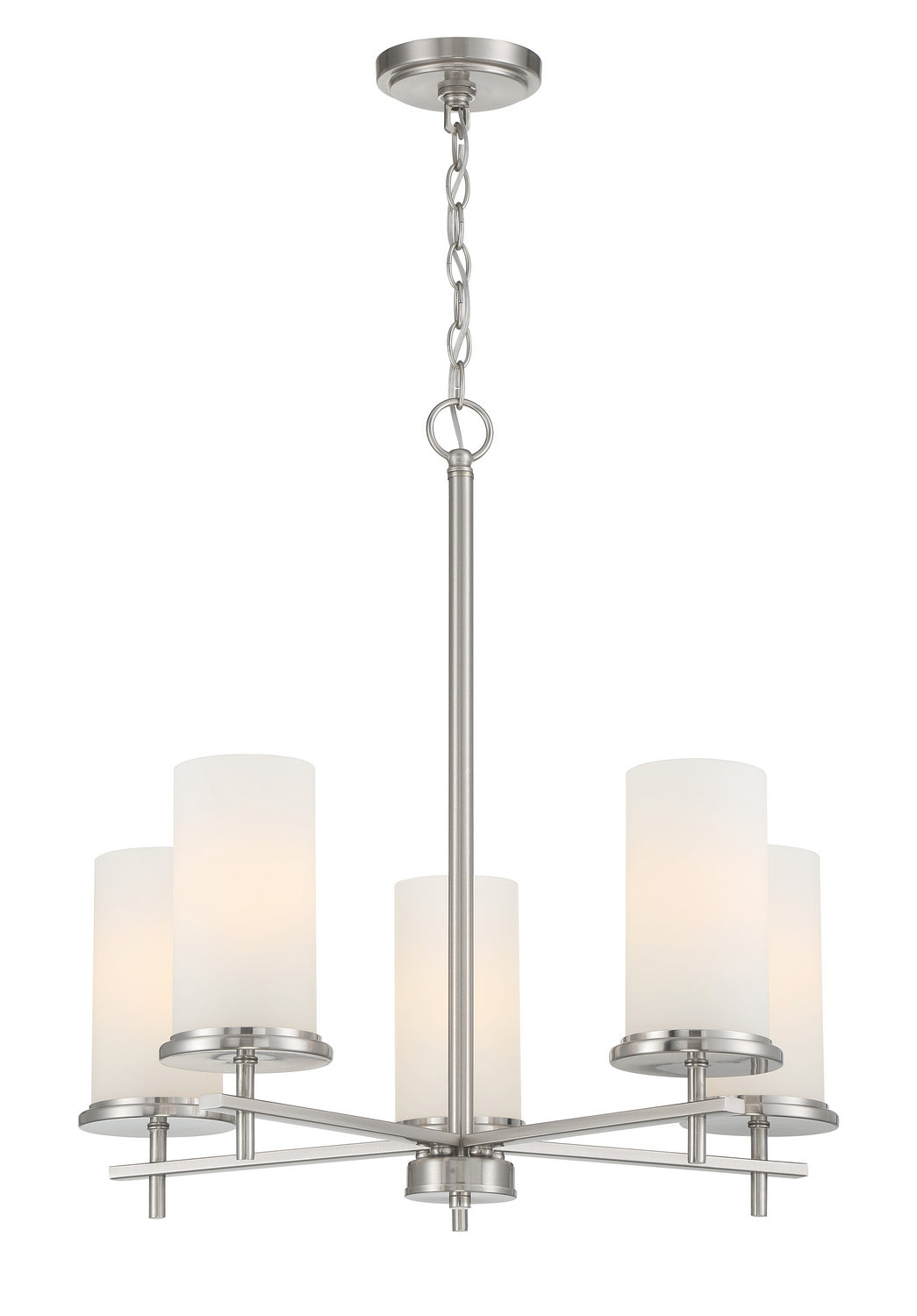 Minka-Lavery - 4095-84 - Five Light Chandelier - Haisley - Brushed Nickel