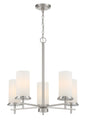 Minka-Lavery - 4095-84 - Five Light Chandelier - Haisley - Brushed Nickel