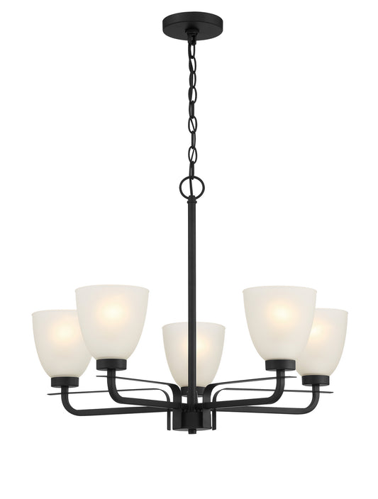 Minka-Lavery - 4885-66A - Five Light Chandelier - Kaitlen - Coal