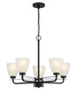 Minka-Lavery - 4885-66A - Five Light Chandelier - Kaitlen - Coal