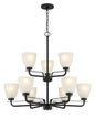 Minka-Lavery - 4889-66A - Nine Light Chandelier - Kaitlen - Coal