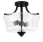 Minka-Lavery - 4922-66A - Two Light Semi Flush Mount - Shyloh - Coal