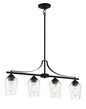 Minka-Lavery - 4924-66A - Four Light Island Pendant - Shyloh - Coal