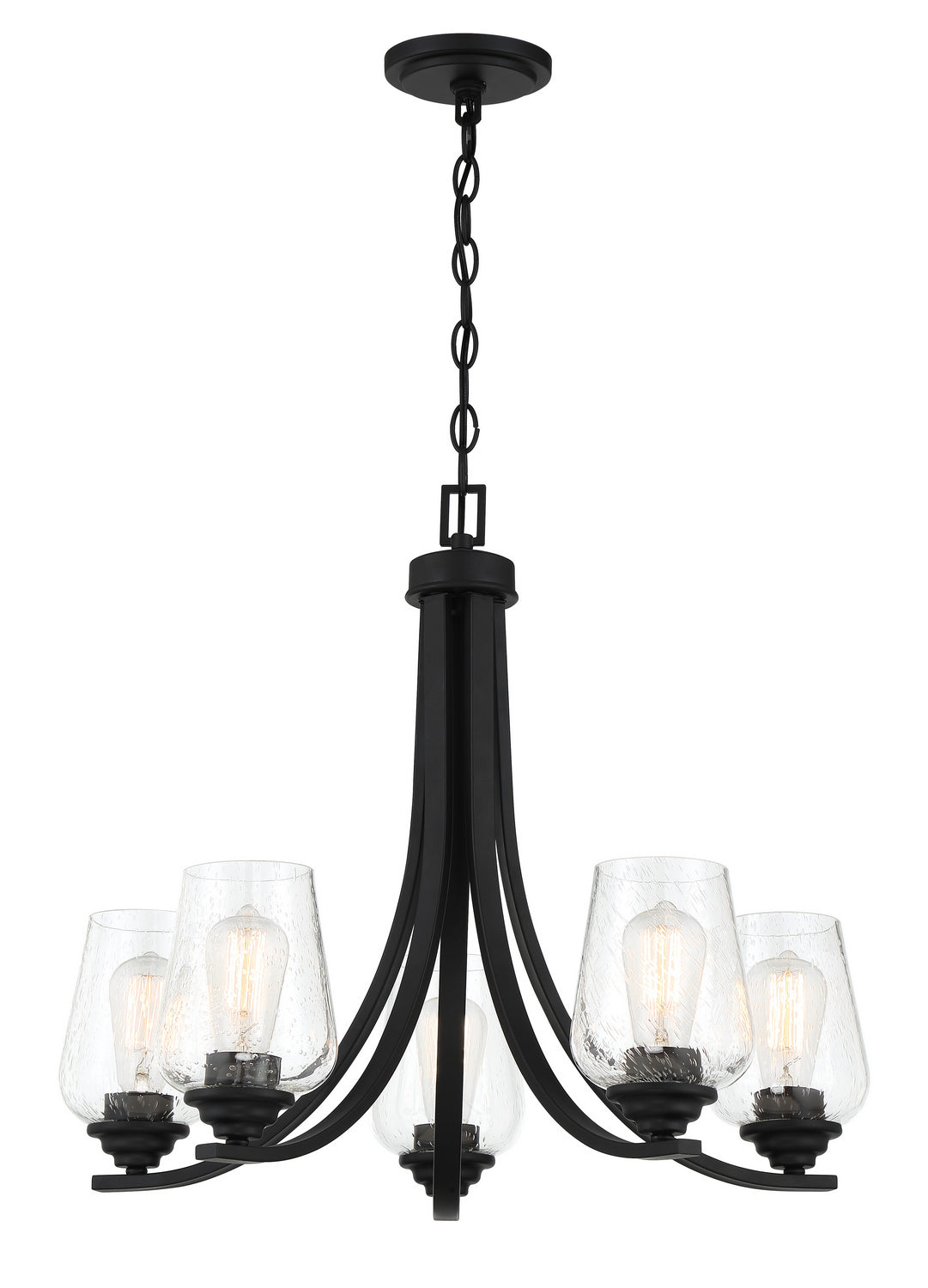 Minka-Lavery - 4925-66A - Five Light Chandelier - Shyloh - Coal