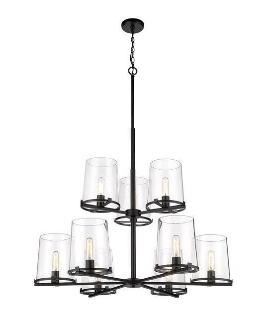 Z-Lite - 3032-9MB - Nine Light Chandelier - Callista - Matte Black