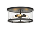 Z-Lite - 3032F-MB - Three Light Flush Mount - Callista - Matte Black