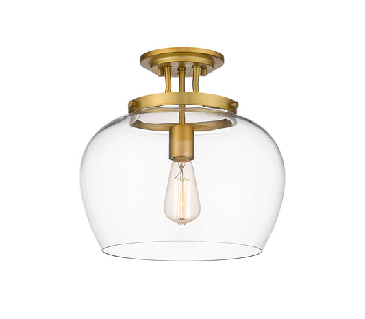 Z-Lite - 473SF13-OBR - One Light Semi Flush Mount - Joliet - Olde Brass