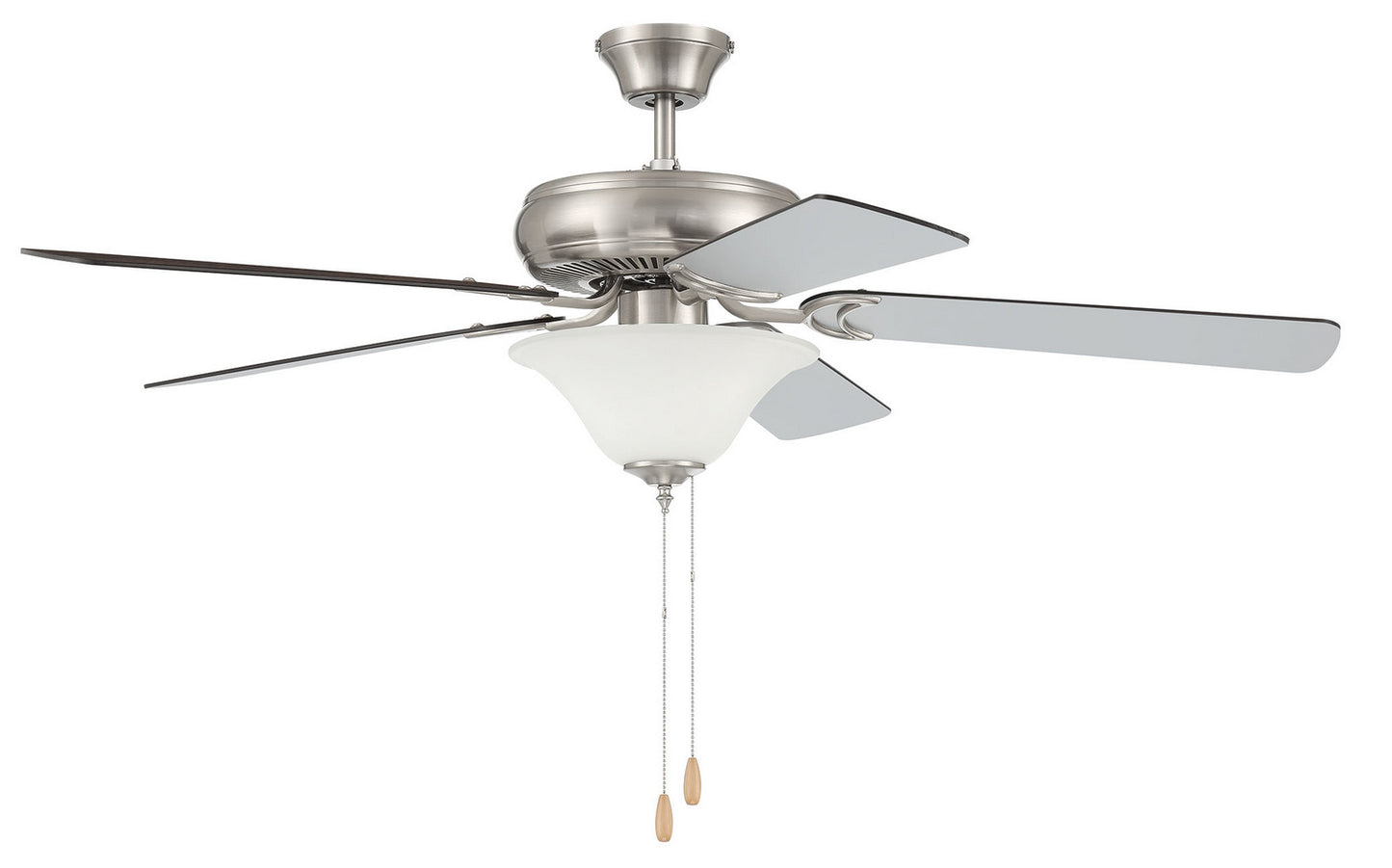 Craftmade - DCF52BNK5C1W - 52"Ceiling Fan - Decorator's Choice Bowl Light Kit - Brushed Polished Nickel