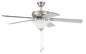 Craftmade - DCF52BNK5C1W - 52"Ceiling Fan - Decorator's Choice Bowl Light Kit - Brushed Polished Nickel