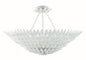 Crystorama - 519-MT_CEILING - Eight Light Semi Flush Mount - Broche - Matte White