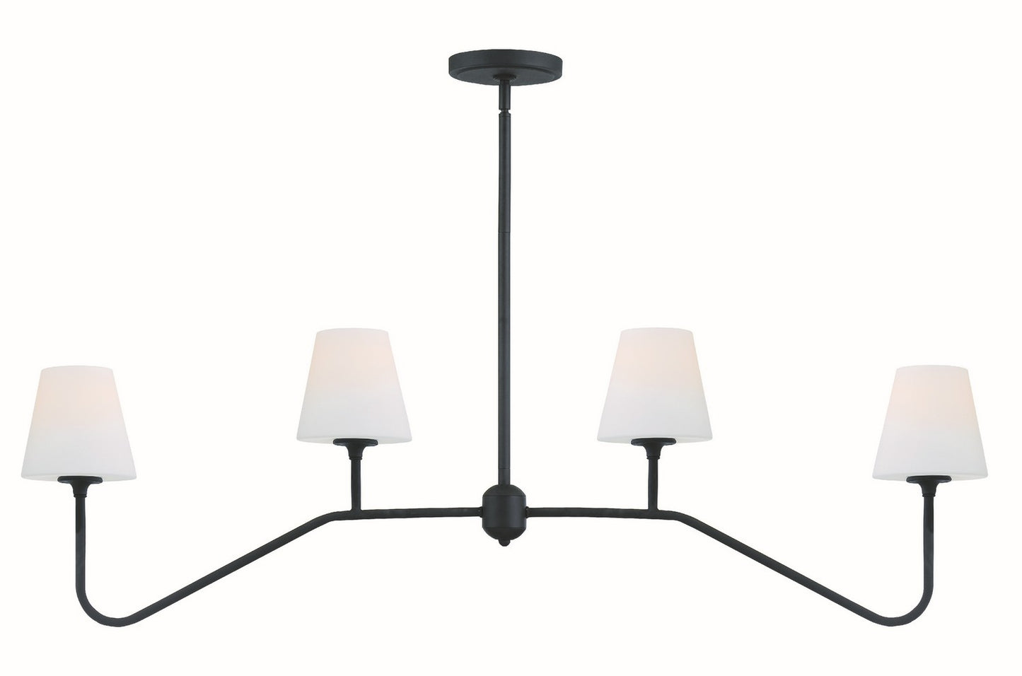 Crystorama - KEE-A3004-BF - Four Light Chandelier - Keenan - Black Forged