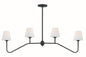 Crystorama - KEE-A3004-BF - Four Light Chandelier - Keenan - Black Forged