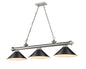 Z-Lite - 2306-3BN-MB15 - Three Light Billiard - Cordon - Brushed Nickel