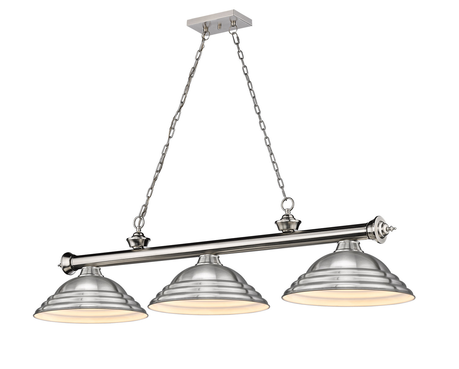 Z-Lite - 2306-3BN-SBN - Three Light Billiard - Cordon - Brushed Nickel