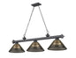 Z-Lite - 2306-3BP-ARS - Three Light Billiard - Cordon - Bronze Plate