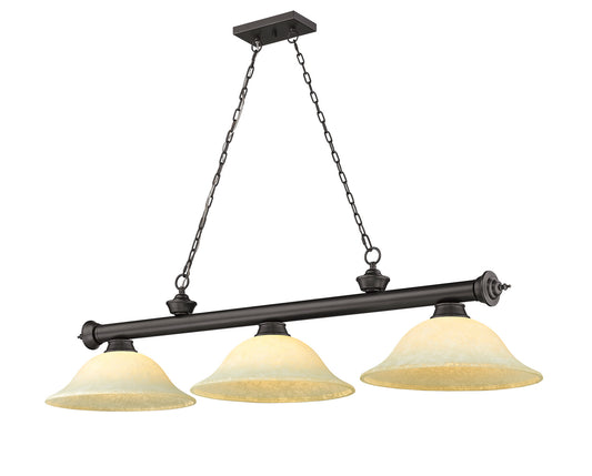 Z-Lite - 2306-3BRZ-GM16 - Three Light Billiard - Cordon - Bronze