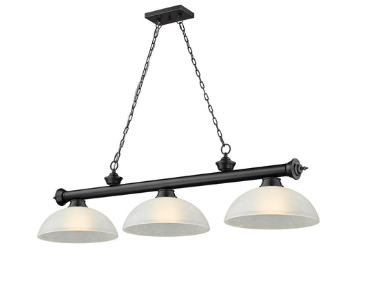 Z-Lite - 2306-3MB-DWL14 - Three Light Billiard - Cordon - Matte Black