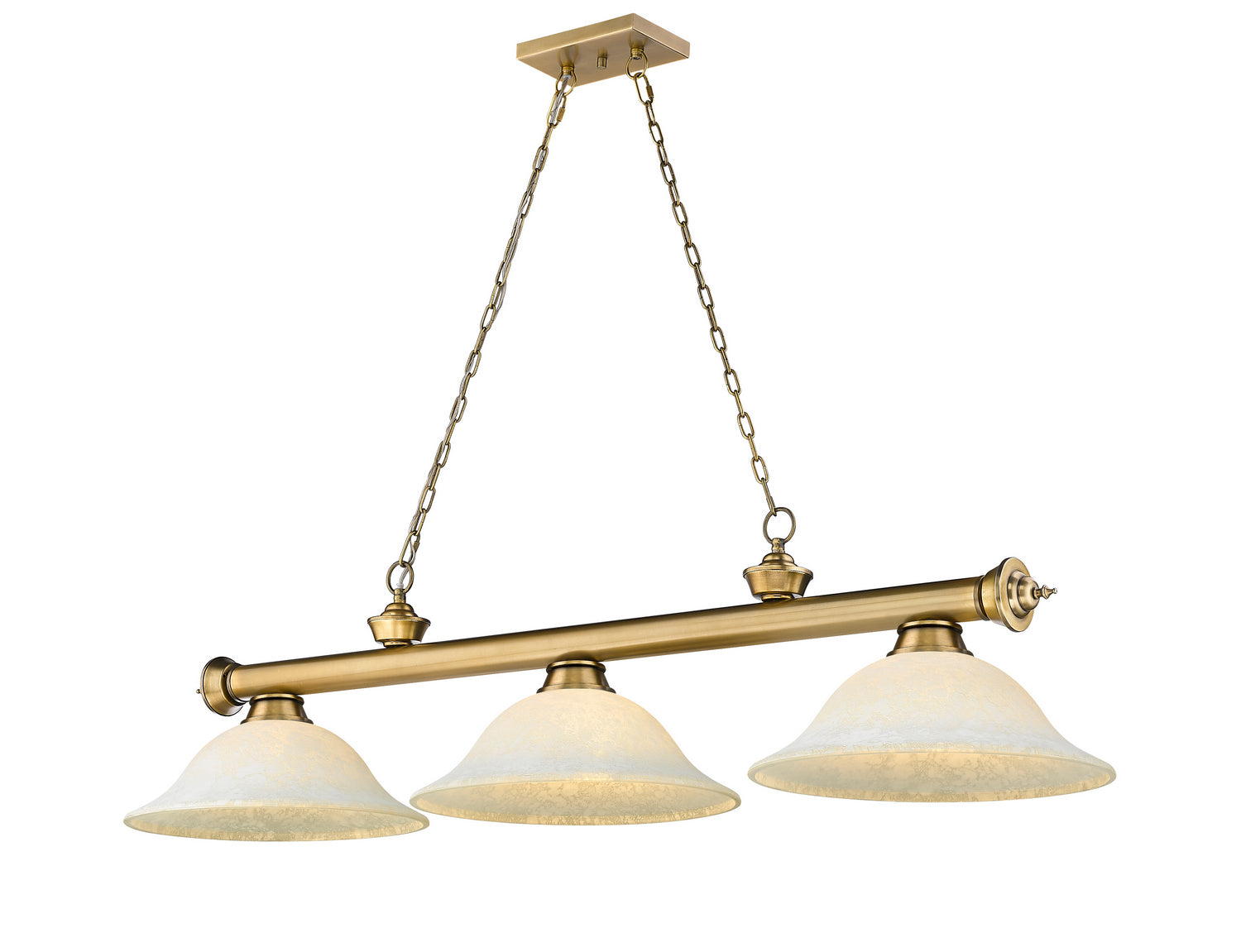 Z-Lite - 2306-3RB-WM16 - Three Light Billiard - Cordon - Rubbed Brass