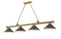 Z-Lite - 2306-4RB-BRZ15 - Four Light Billiard - Cordon - Rubbed Brass