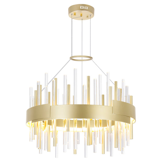 CWI Lighting - 1245P20-602 - LED Chandelier - Millipede - Satin Gold