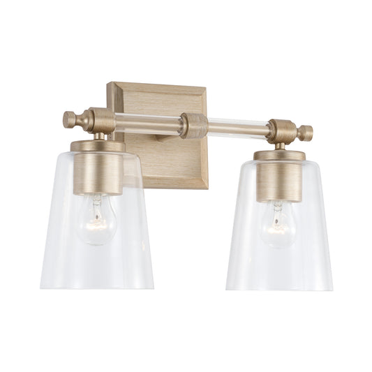 Capital Lighting - 144821BS-523 - Two Light Vanity - Breigh - Brushed Champagne