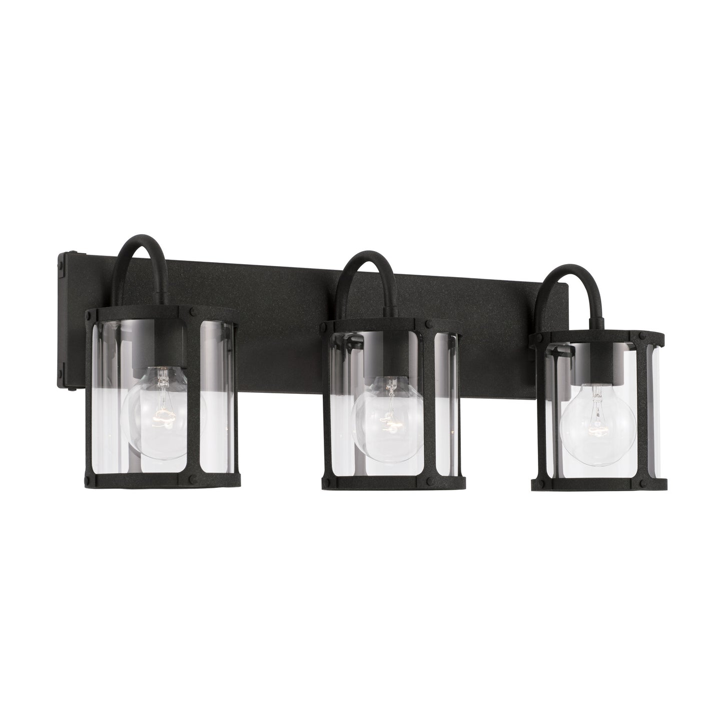 Capital Lighting - 144931BI-527 - Three Light Vanity - Brennen - Black Iron