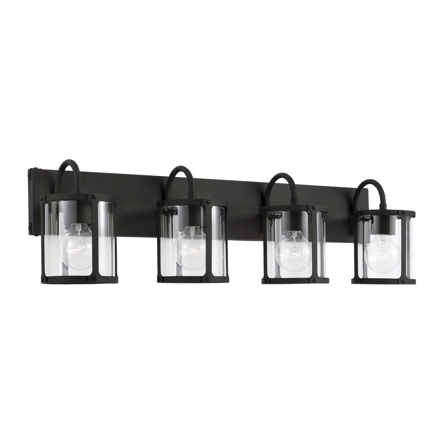 Capital Lighting - 144941BI-527 - Four Light Vanity - Brennen - Black Iron