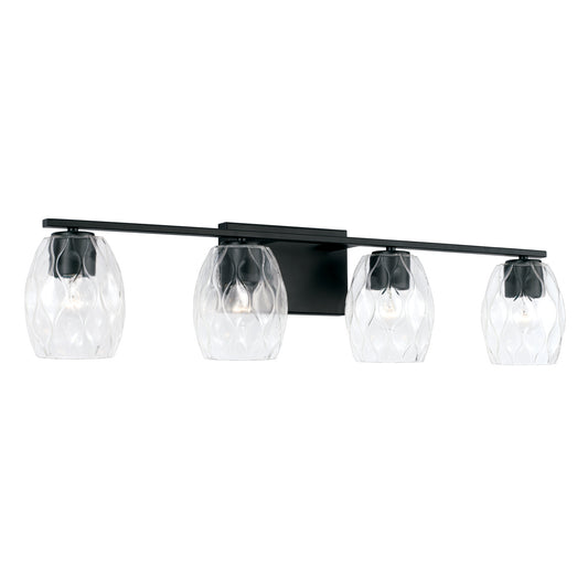 Capital Lighting - 145341MB-525 - Four Light Vanity - Lucas - Matte Black