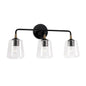 Capital Lighting - 145631KB-530 - Three Light Vanity - Amara - Matte Black with Brass