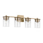 Capital Lighting - 146841AD-532 - Four Light Vanity - Mason - Aged Brass