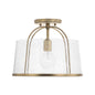 Capital Lighting - 247011AD - One Light Semi-Flush Mount - Madison - Aged Brass