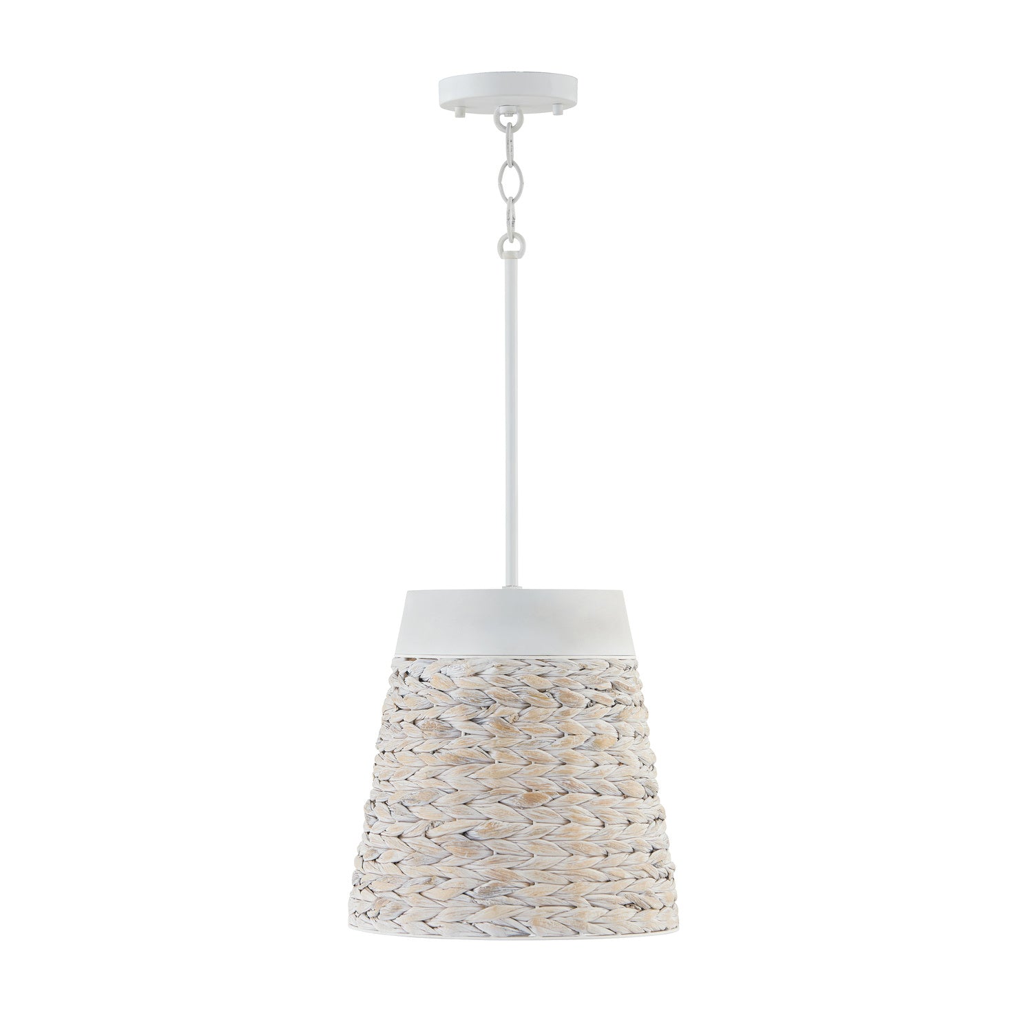 Capital Lighting - 343911HW - One Light Pendant - Tallulah - Chalk Wash