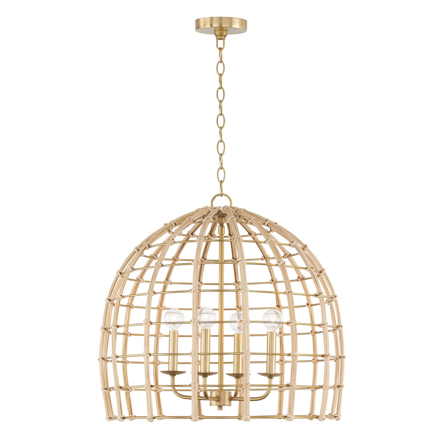 Capital Lighting - 344141MA - Four Light Pendant - Wren - Matte Brass