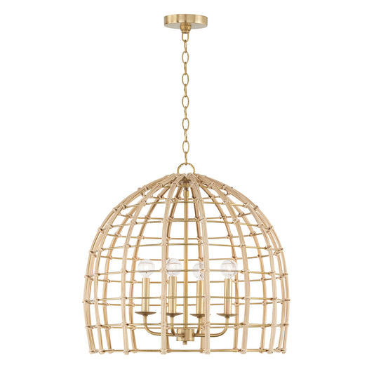 Capital Lighting - 344141MA - Four Light Pendant - Wren - Matte Brass