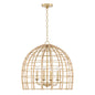 Capital Lighting - 344141MA - Four Light Pendant - Wren - Matte Brass