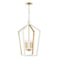 Capital Lighting - 344541WM - Four Light Pendant - Maren - Flat White and Matte Brass