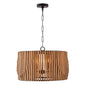 Capital Lighting - 344642WK - Four Light Pendant - Archer - Light Wood and Matte Black